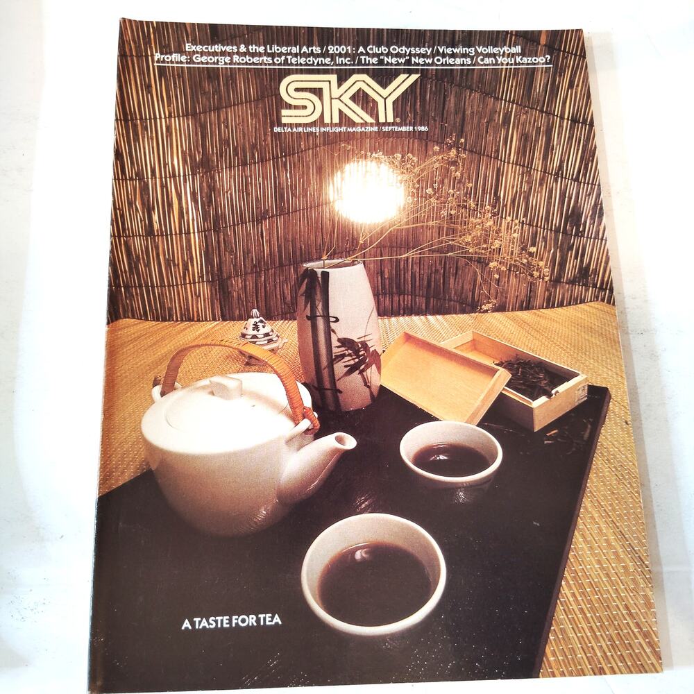 Vintage Delta SKY In-Flight Magazine - September 1986 "A Taste for Tea"